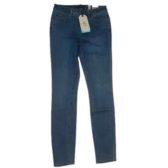 NWT prAna Sienna Stretch Cotton Stretch Mid Rise Skinny Jeans 4 27 True Blue - Picture 12 of 15